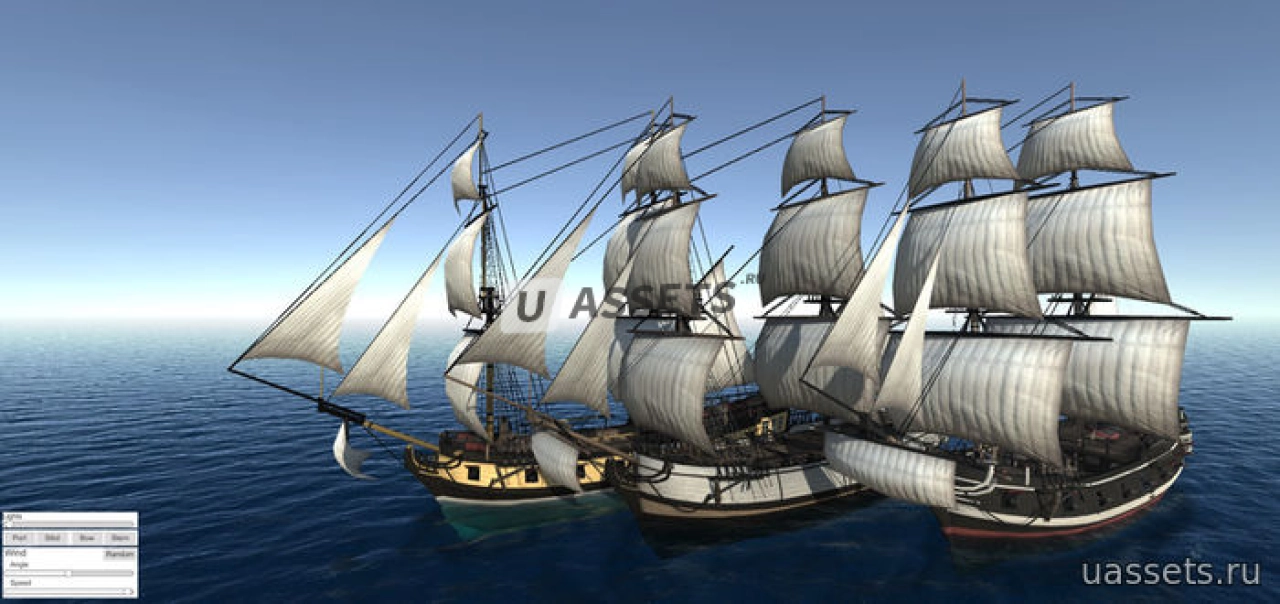 Screenshot #2 - Low/Mid Poly Brig Ship Pack