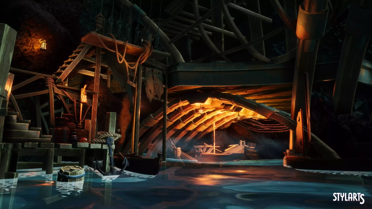 Screenshot #4 - Stylized Pirate Port City