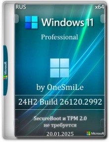 Windows 11 Pro Русская by OneSmiLe 24H2 build 26120.2992