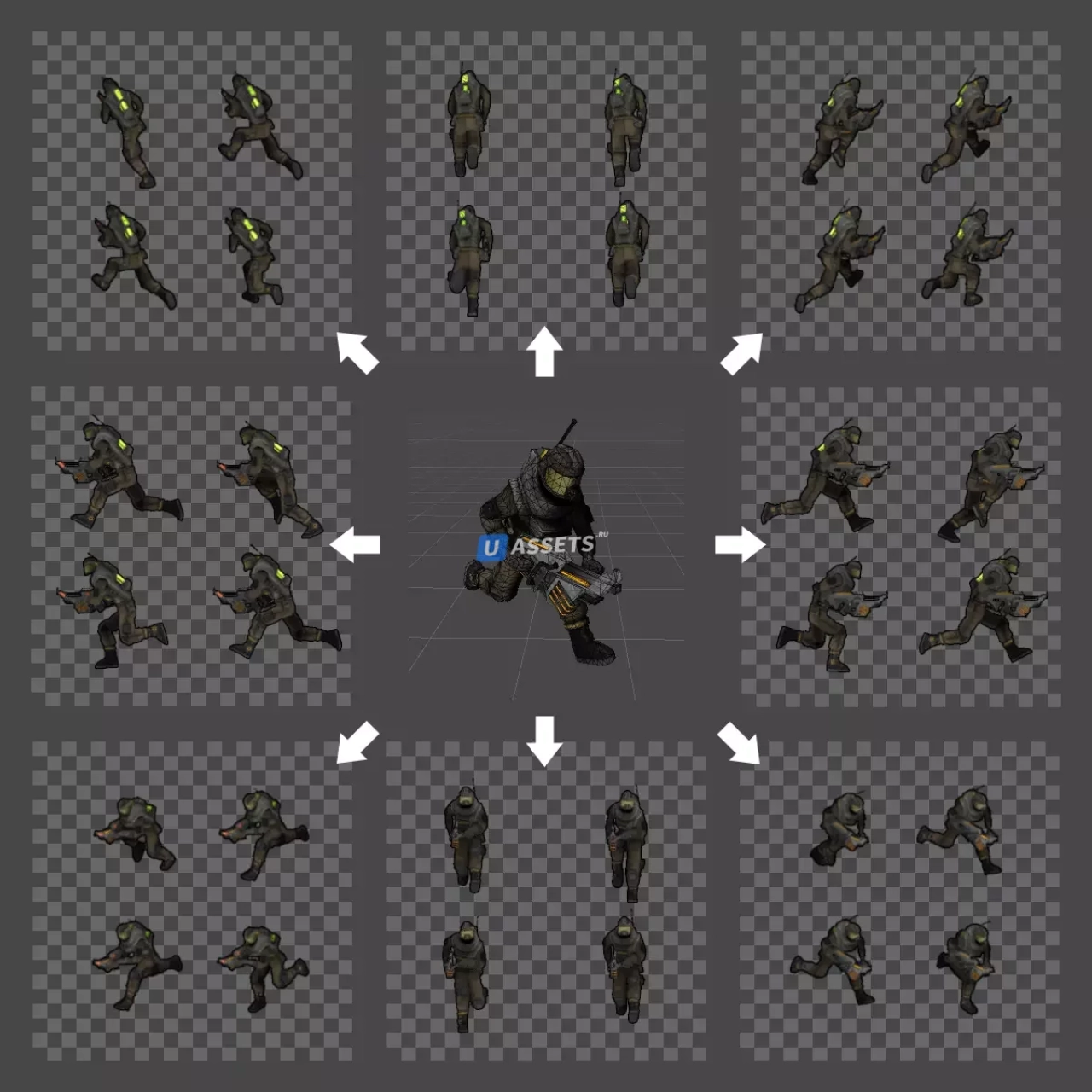 Screenshot #2 - Animation Baking Studio (3D to 2D)