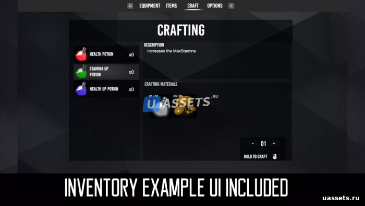 Screenshot #4 - Invector Crafting Add-on