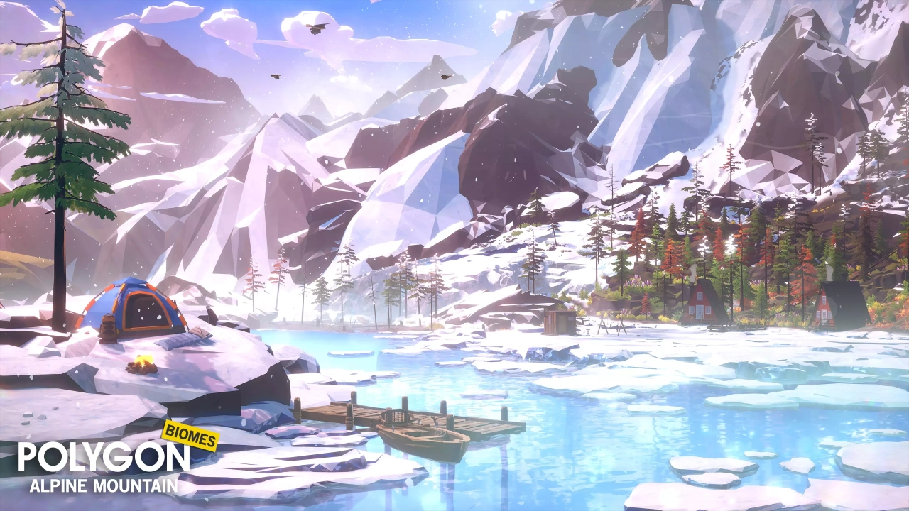 Screenshot #4 - POLYGON - Alpine Mountain - Nature Biomes (URP)