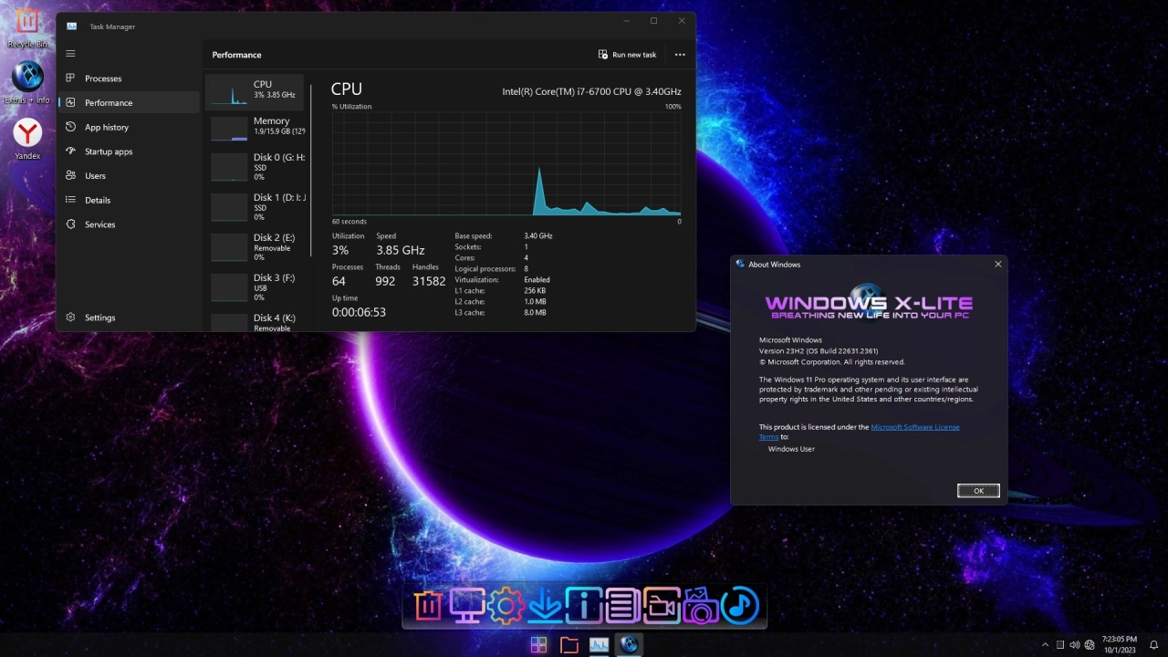 Screenshot #9 - Windows 11 Pro X-Lite 'Ultimate Neon' 23H2 Build 22631.2361