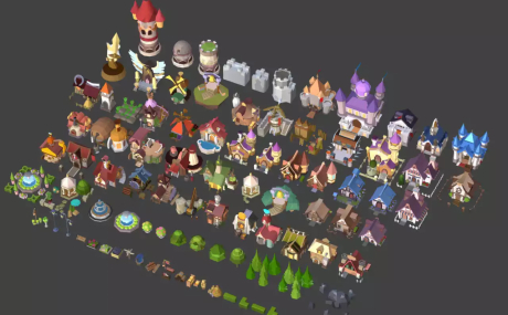 Low poly Cartoon Kingdom