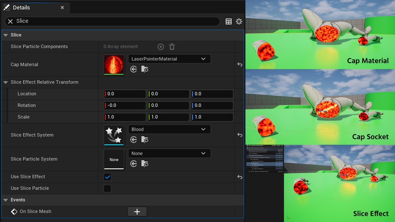 Screenshot #5 - Slice Skeletal Mesh v0.1 (5.6) for Unreal Engine