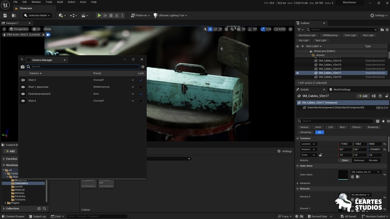 Screenshot #3 - Ultimate Lighting and Camera Tool (ULCT) v1.2  UE5.6