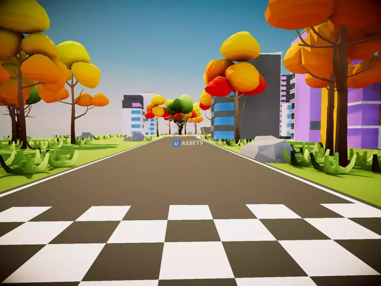 Screenshot #2 - Low Poly Racing Environment