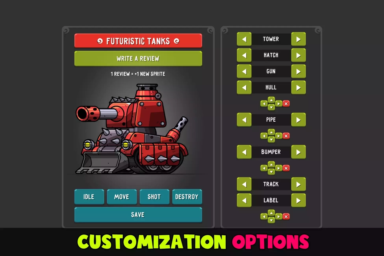 Screenshot #3 - Futuristic Tanks Builder & Animation