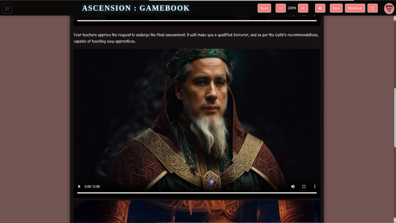 Screenshot #2 - Ascension Gamebook