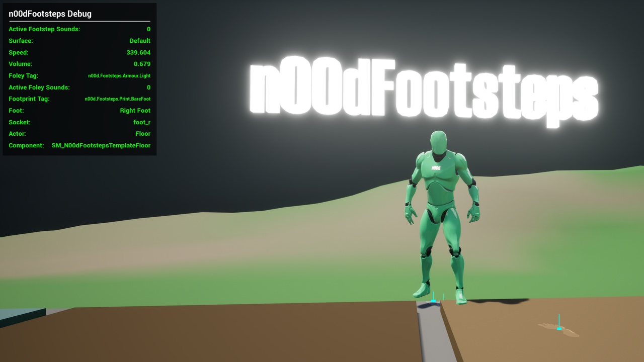 Screenshot #3 - n00dFootsteps v4.0.6 (5.6 – 5.7) for Unreal Engine