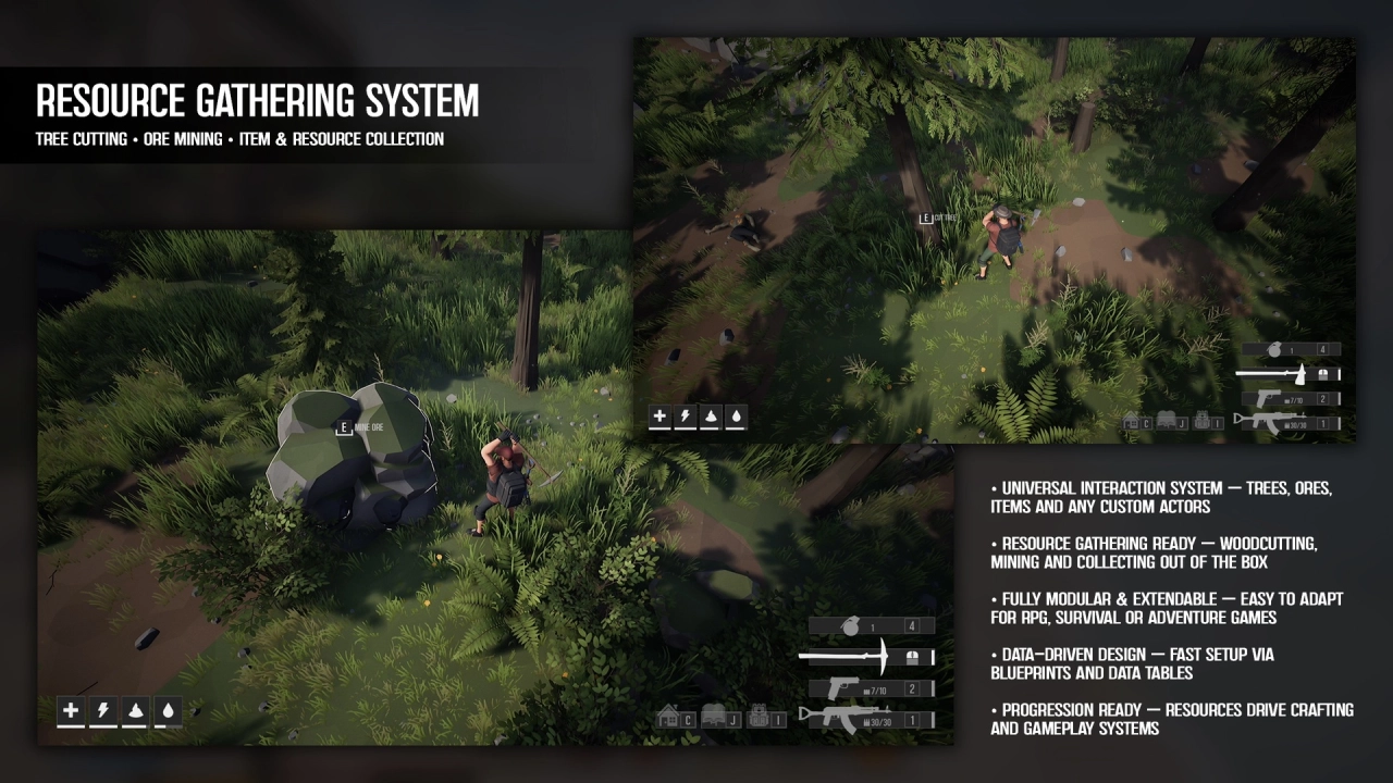 Screenshot #6 - Easy TopDown Template  Survival Action Shooter Top Down RPG