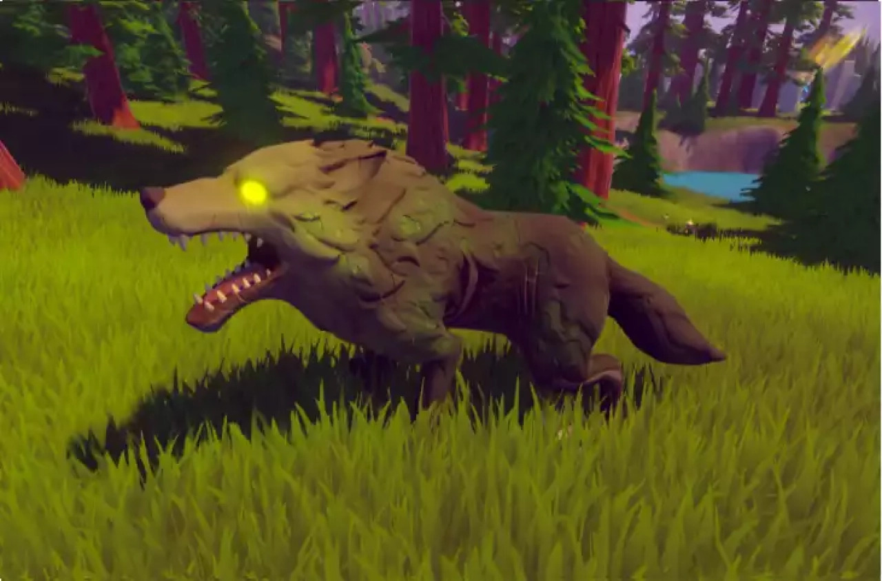 Screenshot #4 - Stylized Wolf - RPG Forest Animal
