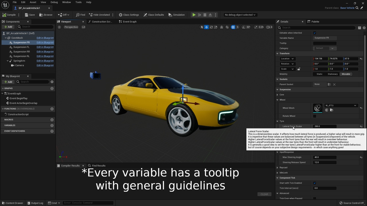Screenshot #4 - R-Tune Vehicle Physics UE5.4  v1.1.5 (plugin)