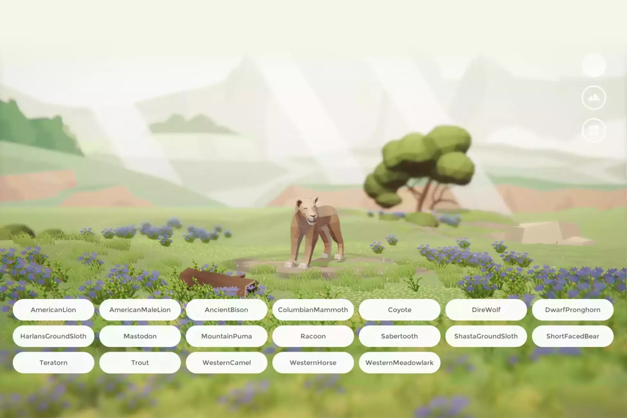 Screenshot #1 - Low Poly Animated Prehistoric Animals