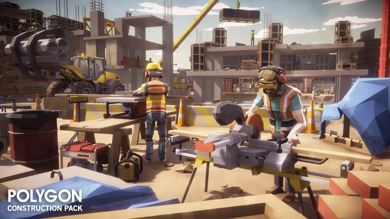 Screenshot #2 - POLYGON Construction - Low Poly 3D Art by Synty
