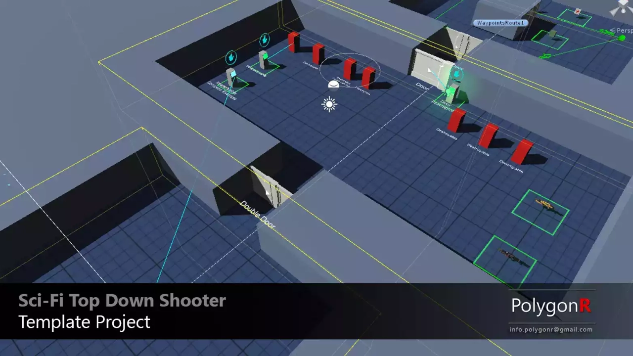 Screenshot #4 - Sci Fi Top Down Game Template