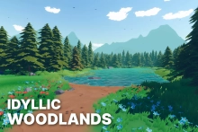 Idyllic Woodlands - Stylized Fantasy RPG Environment