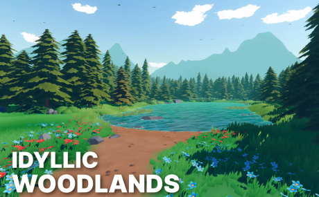 Idyllic Woodlands - Stylized Fantasy RPG Environment