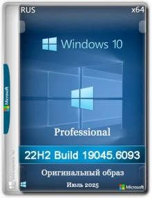 Windows 10 Pro 22H2 Build 19045.6093 Full Июль 2025