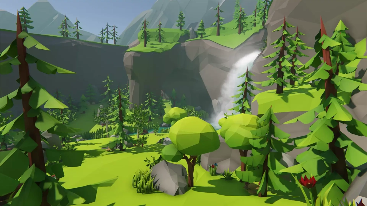 Screenshot #2 - Lowpoly Style Forest Environment