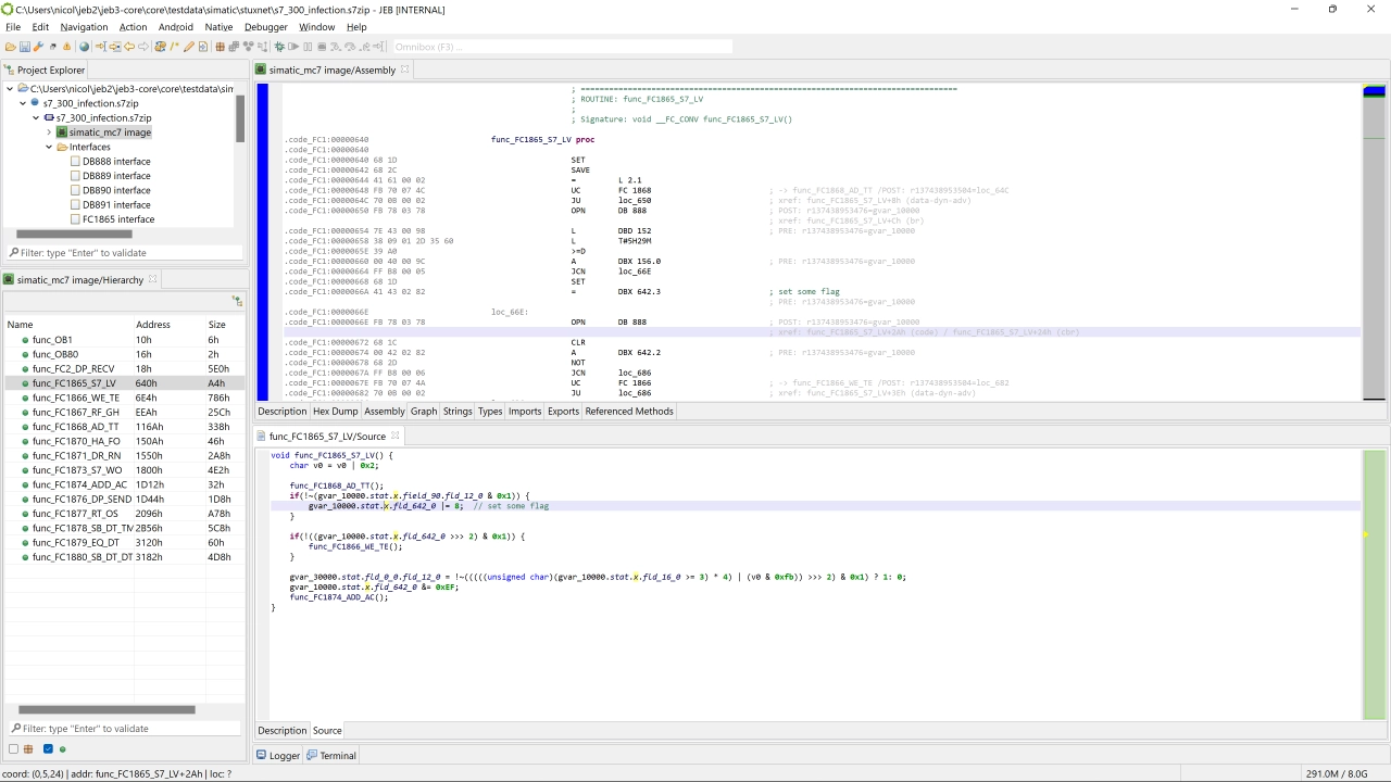 Screenshot #2 - JEB Decompiler 5.19.0.202410291816 mod by CXV