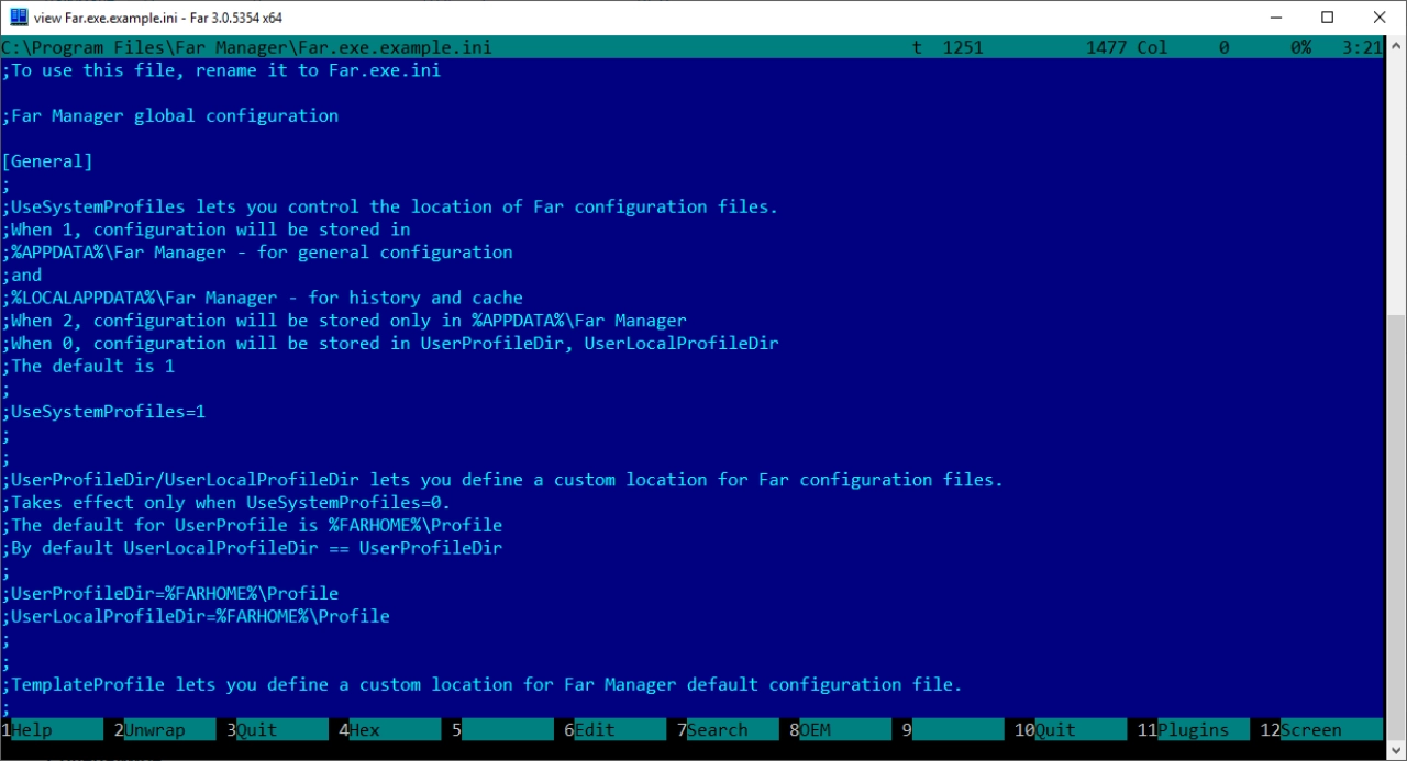 Screenshot #2 - FAR Manager v3.0.6161 x64 bit русская версия