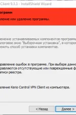 Screenshot #2 - Kerio VPN Client
