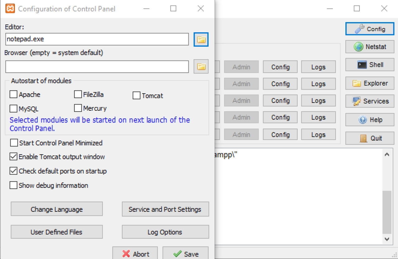 Screenshot #2 - XAMPP 8.0.30 / 8.1.25 / 8.2.12