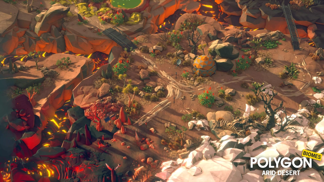 Screenshot #2 - POLYGON - Arid Desert - Nature Biomes - Low Poly 3D Art by Synty