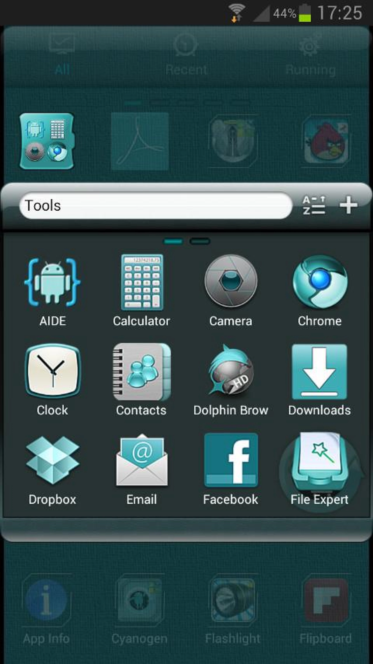 Screenshot #3 - THEME CYANOGEN GO LAUNCHER EX 1.38