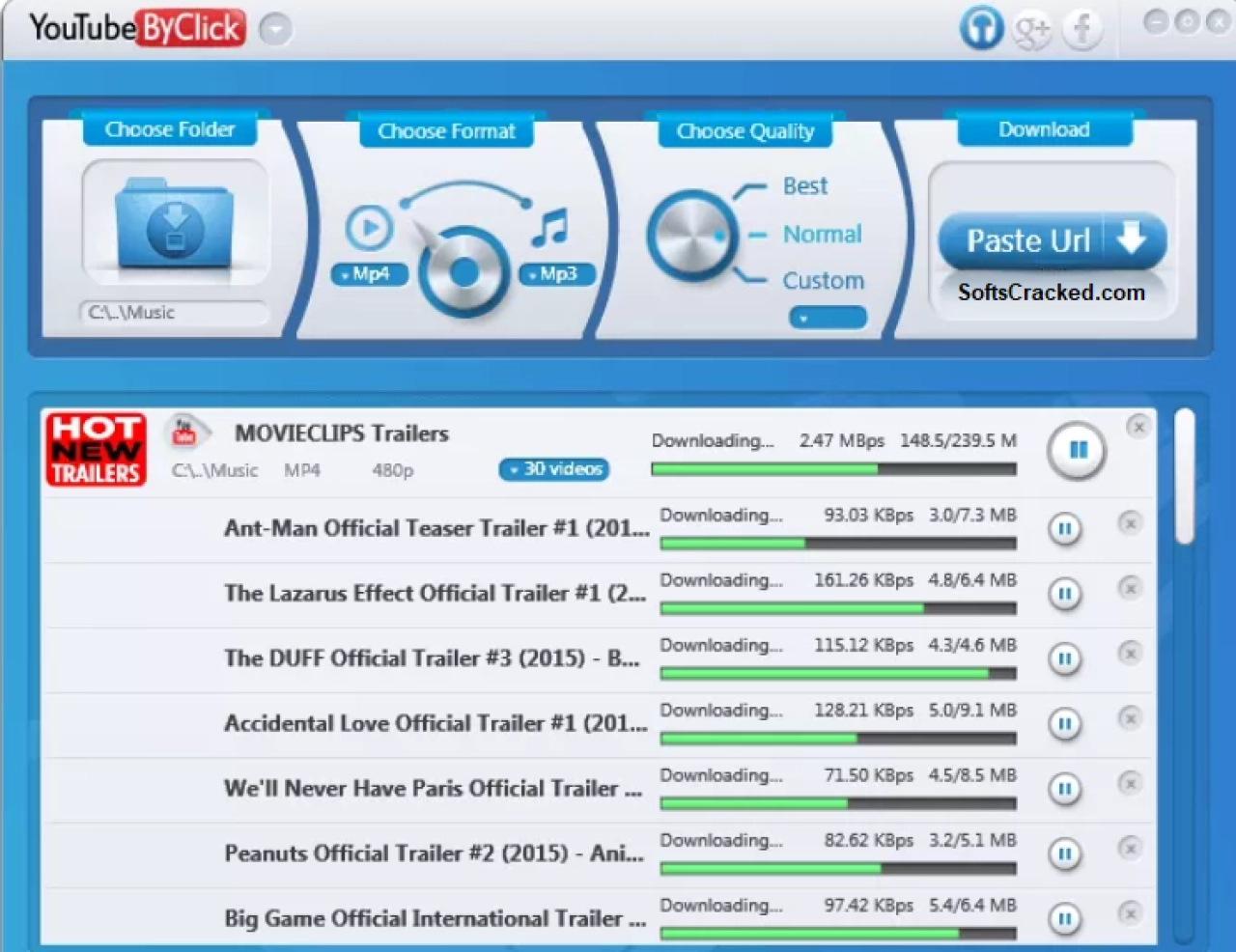 Screenshot #2 - YouTube By Click Downloader Premium v2.4.22 x64 + активация