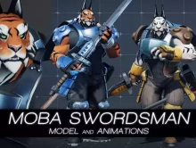 MOBA Swordsman - model animations v1.0
