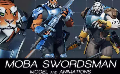 MOBA Swordsman - model animations v1.0