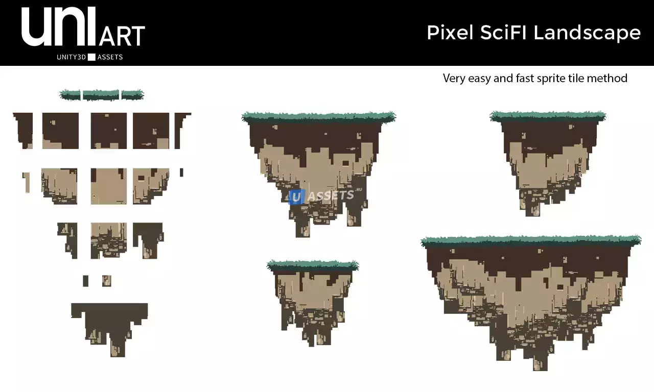 Screenshot #4 - UniArt Pixel SciFi Landscape