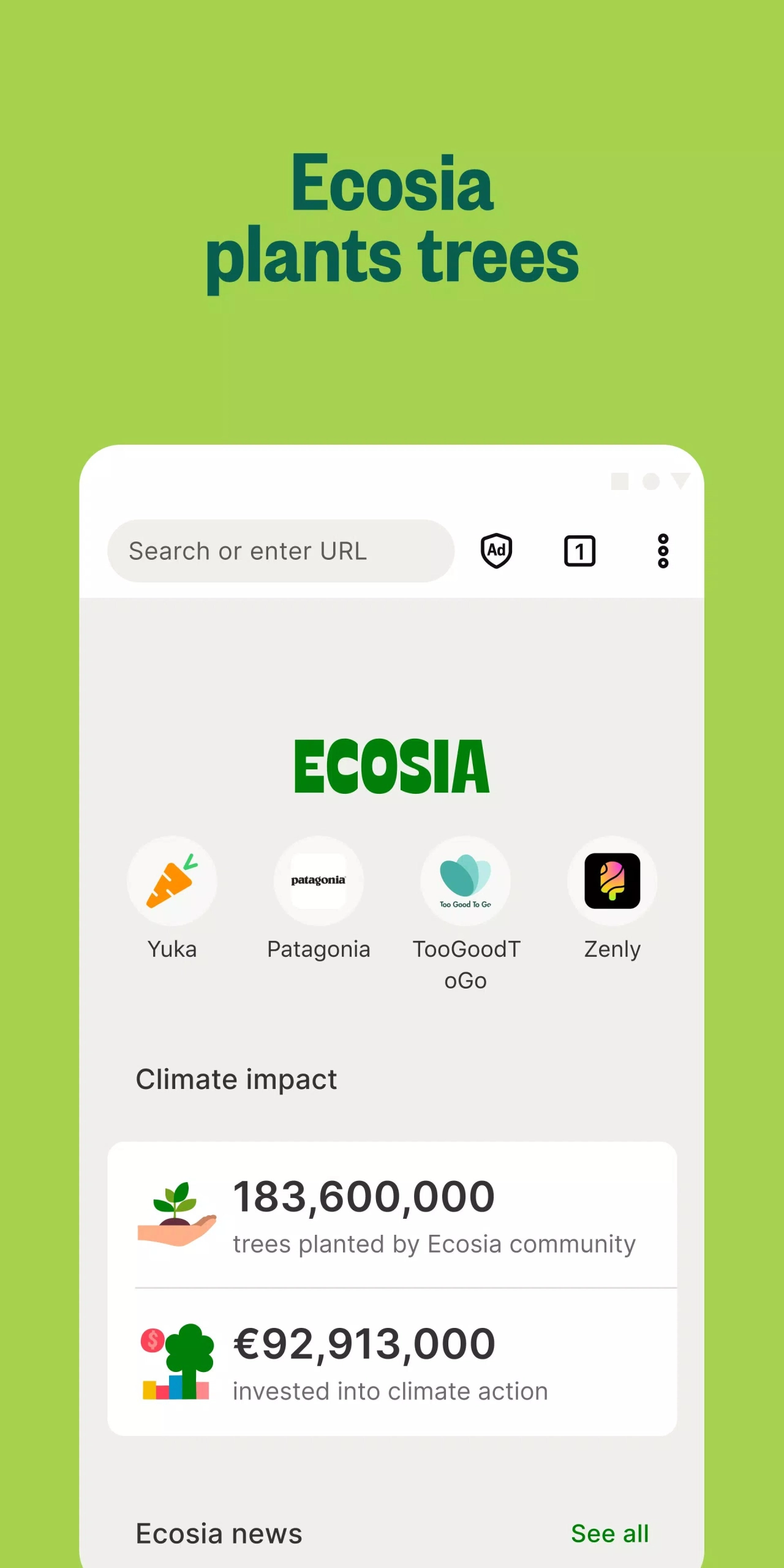 Screenshot #2 - ECOSIA 12.1.3