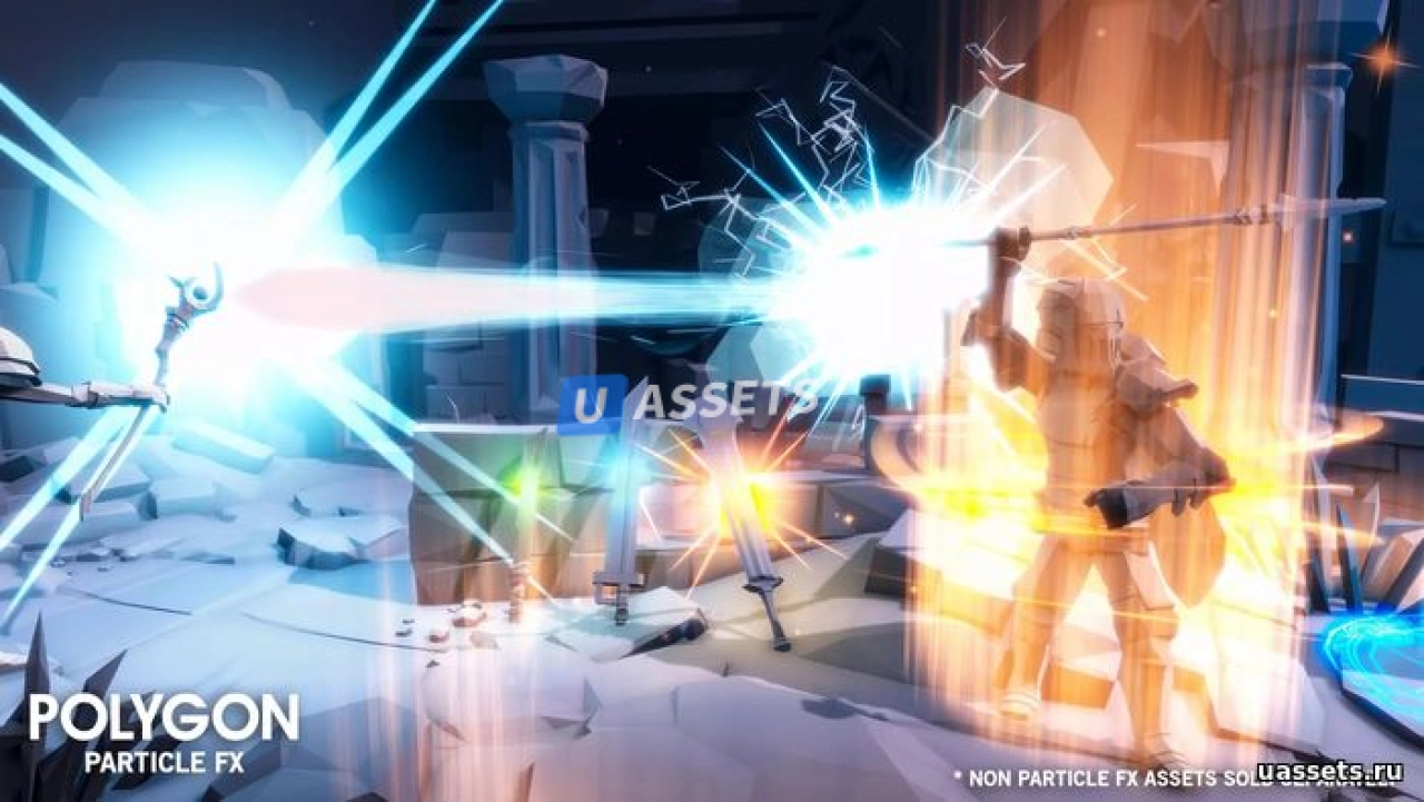 Screenshot #2 - POLYGON Particle FX - Low Poly 3D