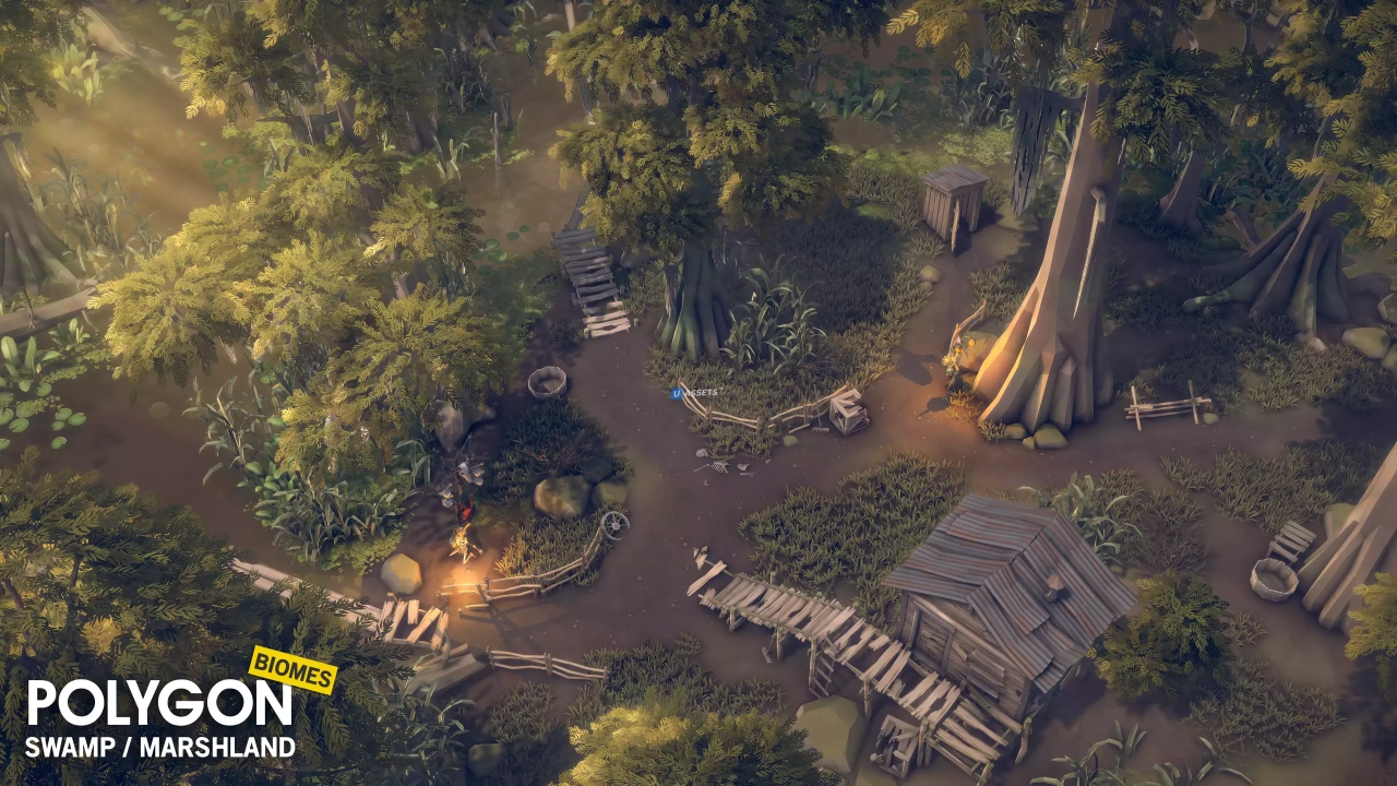 Screenshot #4 - POLYGON Swamp Marshland - Nature Biomes - Low Poly 3D Art by Synty