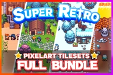 2D RPG topdown tilesets - pixelart assets FULL BUNDLE