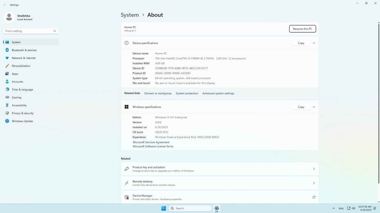Screenshot #4 - Windows 11 22H2 x64 Rus by OneSmiLe [22631.1972]